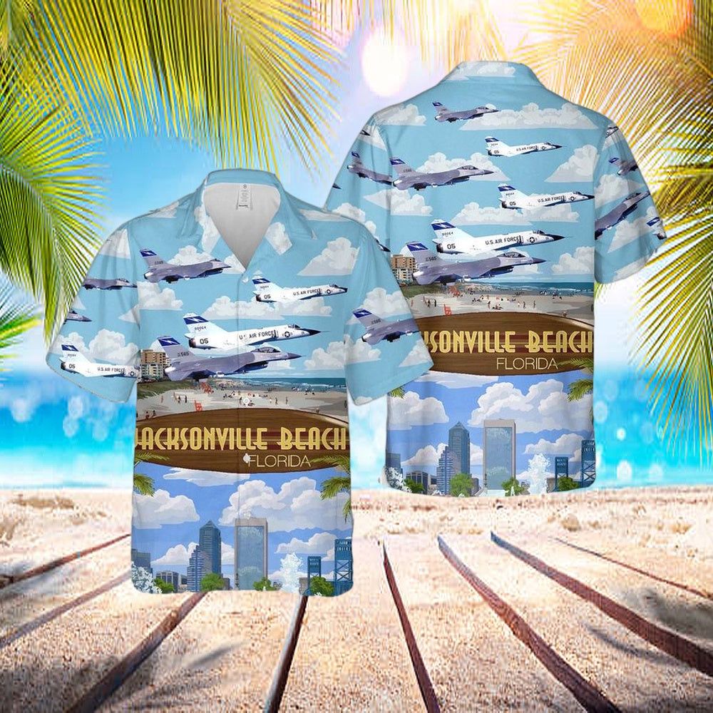 Us Air Force Florida Air National Guard 159th Fighter Squadron, 125th Fighter Wing, F-106 And F-16 Hawaiian Shirt – Hawaiian Outfit For Men Us Air Force Florida Air National Guard 159th Fighter Squadron, 125th Fighter Wing, F-106 And F-16 Hawaiian Shirt – Hawaiian Outfit For Men