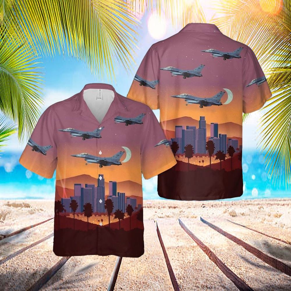 Us Air Force General Dynamics F-16c Fighting Falcon (401) 2 Hawaiian Shirt – Hawaiian Outfit For Men
