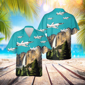 Us Air Force Grumman X-29 Hawaiian Shirt&hellip;