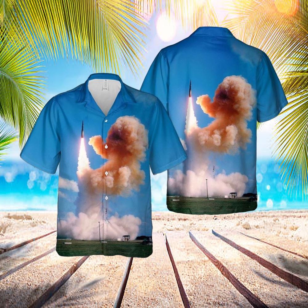 Us Air Force Lgm-30f Minuteman-II Icbm Hawaiian Shirt – Hawaiian Outfit For Men – Gift For Young Adult