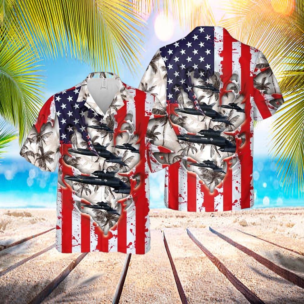 Us Air Force Lockheed A-12 Hawaiian Shirt – Hawaiian Outfit For Men – Gift For Young Adult