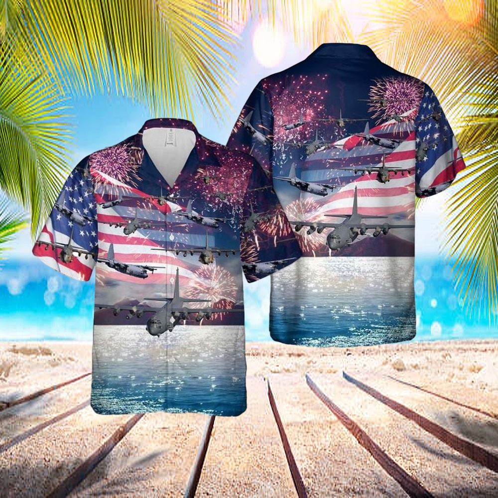Us Air Force Lockheed Ac-130, 4th Of July Hawaiian Shirt – Hawaiian Outfit For Men – Gift For Young Adult Us Air Force Lockheed Ac-130, 4th Of July Hawaiian Shirt – Hawaiian Outfit For Men – Gift For Young Adult