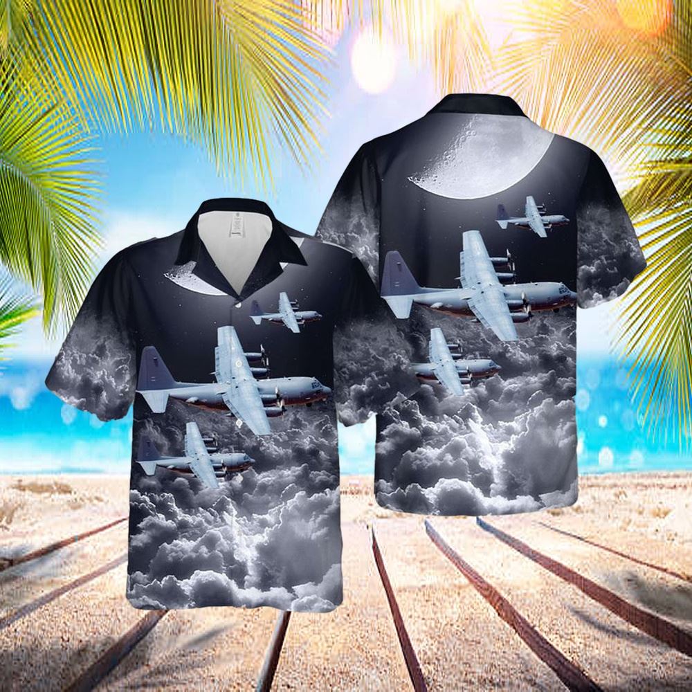 Us Air Force Lockheed Ac-130w Hercules (L-382) Hawaiian Shirt – Hawaiian Outfit For Men
