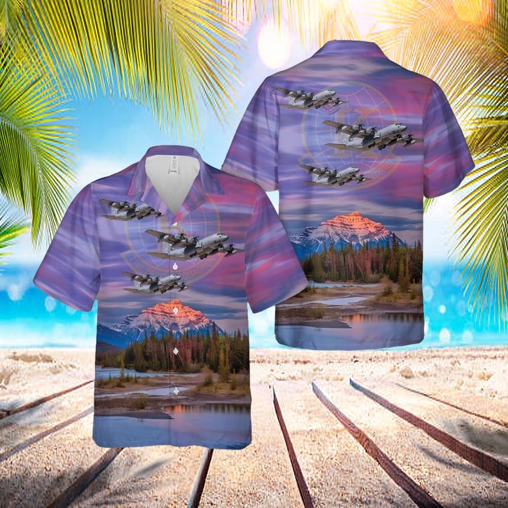 Us Air Force Lockheed Hc-130j Combat King II 71st Rescue Squadron Hawaiian Shirt – Hawaiian Outfit For Men