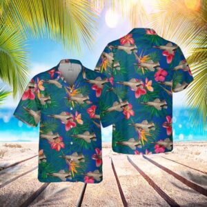 Us Air Force Lockheed Martin F-35 Lightning II Pocket Hawaiian Shirt – Hawaiian Outfit For Men