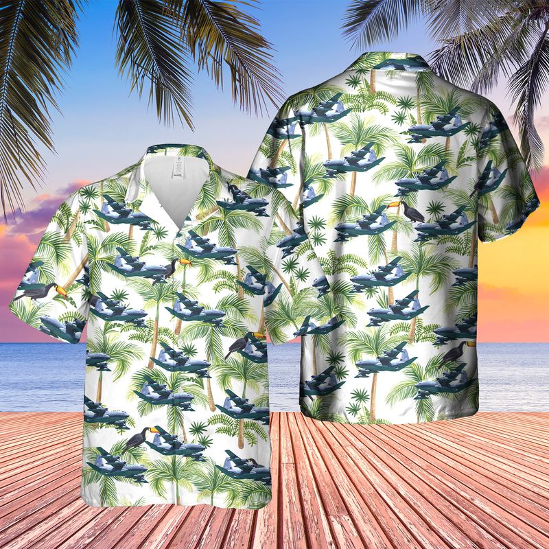 Us Air Force Lockheed Martin Mc-130j Commando Ii Hawaiian Shirt – Beachwear For Men – Best Hawaiian Shirts