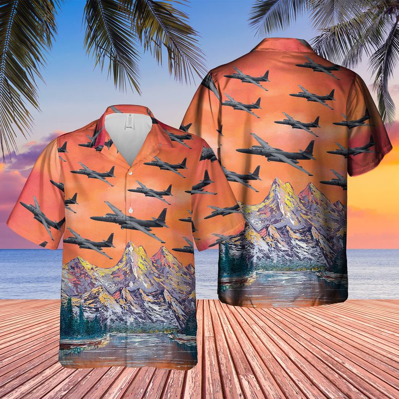 Us Air Force Lockheed U-2s Dragon Lady Hawaiian Shirt – Beachwear For Men – Best Hawaiian Shirts