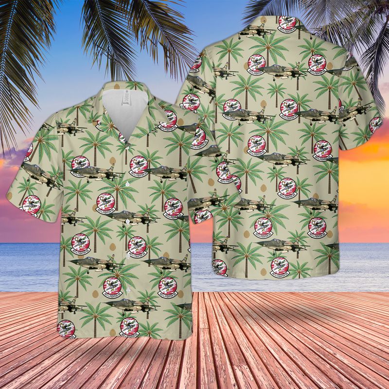 Us Air Force Republic F-105 Thunderchief 457th Fighter Squadron Hawaiian Shirt – Mens Hawaiian Shirt – US Air Force Gifts