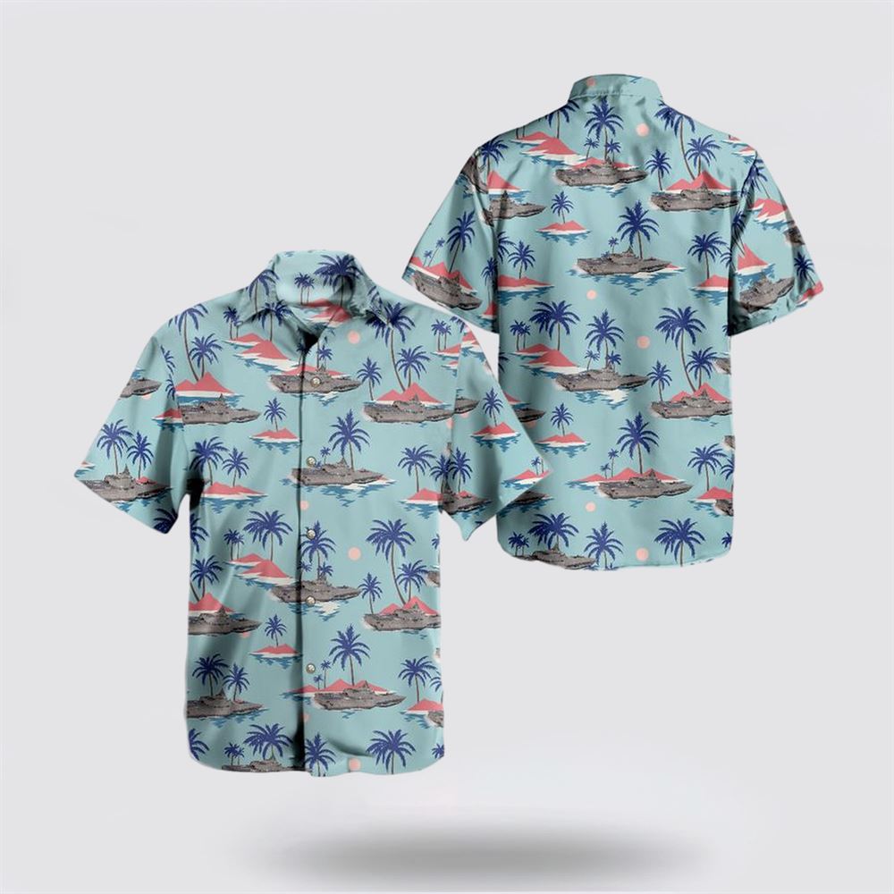Us Navy USS Cincinnati LCS-20 Littoral Combat Ship Hawaiian Shirt – Gifts For Navy Soldiers