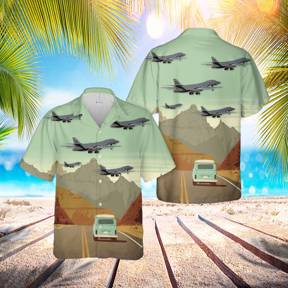 Usaf Air Force Global Strike Command 28th Bomb Wing Rockwell B-1b Lancer Hawaiian Shirt – Beachwear For Men – Best Hawaiian Shirts