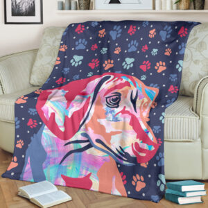 Watercolor Dachshund Fleece Throw Blanket – Pendleton&hellip;