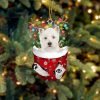 Wheaten Scottish Terrier In Snow Pocket Christmas Ornament – Flat Acrylic Dog Ornament