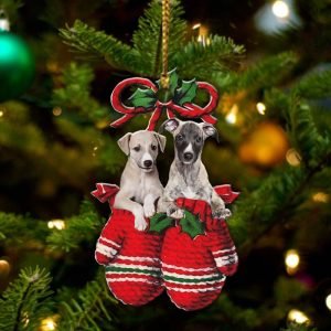 Whippet Inside Your Gloves Christmas Holiday-Two Sided&hellip;