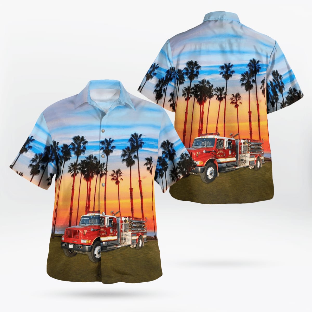 Whitefield Fire Department Whitefield, New Hampshire Hawaiian Shirt – Gifts For Firefighters In Whitefield, NH