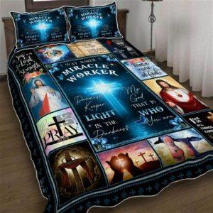 Jesus Cross Way Maker Miracle Worker Bedding&hellip;