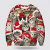 Awesome Cat Funny Family Ugly Christmas Sweater – Cat Lover Christmas Sweater