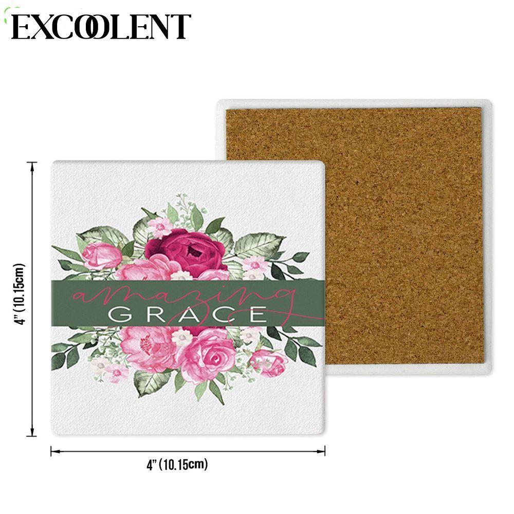 Amazing Grace Stone Coasters – Coasters Gifts For Christian