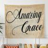 Amazing Grace Wall Art Christian Tapestry Wall Art – Tapestries Gift For Christian