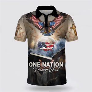 American One Nation Under God Polo Shirt&hellip;
