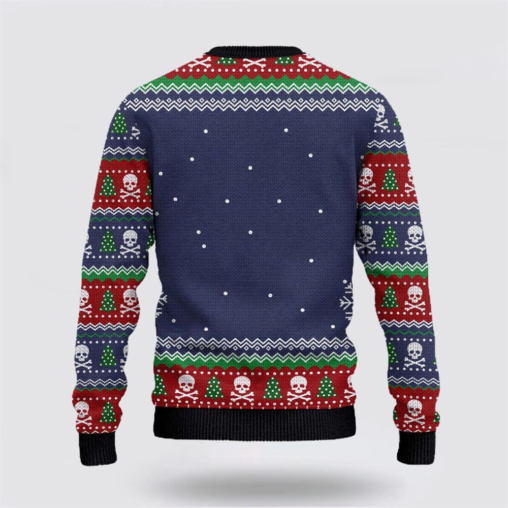 Animal Santa Skull Ugly Christmas Sweater Festive and Trendy Holiday Apparel – Christmas Gifts For Frends