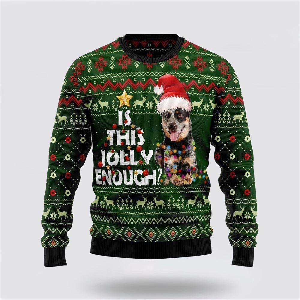 Australian Cattle Dog Jolly Ugly Christmas Sweater – Dog Lover Christmas Sweater