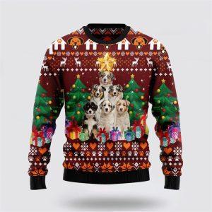 Australian Shepherd Pine Tree Ugly Christmas Sweater&hellip;