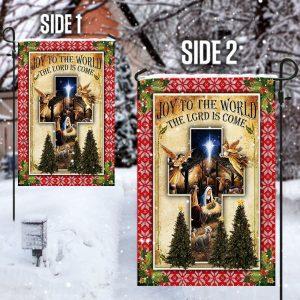 Baby Jesus Christmas Flagwix Joy To The World The Lord Is Come Flag – Christmas Flag Outdoor Decoration