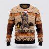 Bear Beer Campfire Yellow Wool Ugly Christmas Sweater – Sweater Gifts For Pet Lover