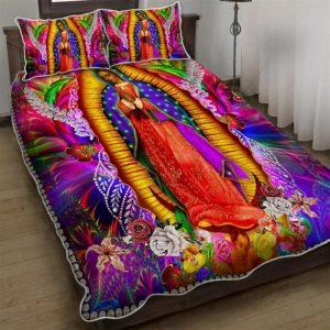 Beautiful Our Lady of Guadalupe Quilt Bedding&hellip;