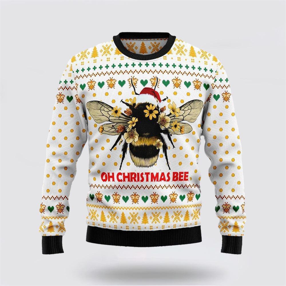 Bee Merry Christmas Ugly Christmas Sweater Gift – Sweater Gifts For Pet Lover