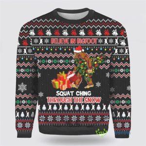 Believe in Bigfoot Ugly Christmas Sweater –&hellip;