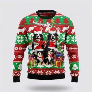 Bernese Mountain Dog Family Ugly Christmas Sweater&hellip;