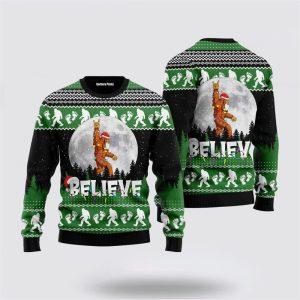 Bigfoot Believe Ugly Christmas Sweater – Gifts&hellip;