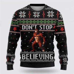 Bigfoot Don’t Stop Ugly Christmas Sweater –&hellip;