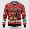 Bigfoot Goes To Spend Christmas With Chihuahua Ugly Christmas Sweater – Best Gift For Christmas