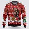 Bigfoot Goes To Spend Christmas With Chihuahua Ugly Christmas Sweater – Best Gift For Christmas