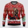 Bigfoot Goes To Spend Christmas With Golden Retriever Ugly Christmas Sweater – Best Gift For Christmas