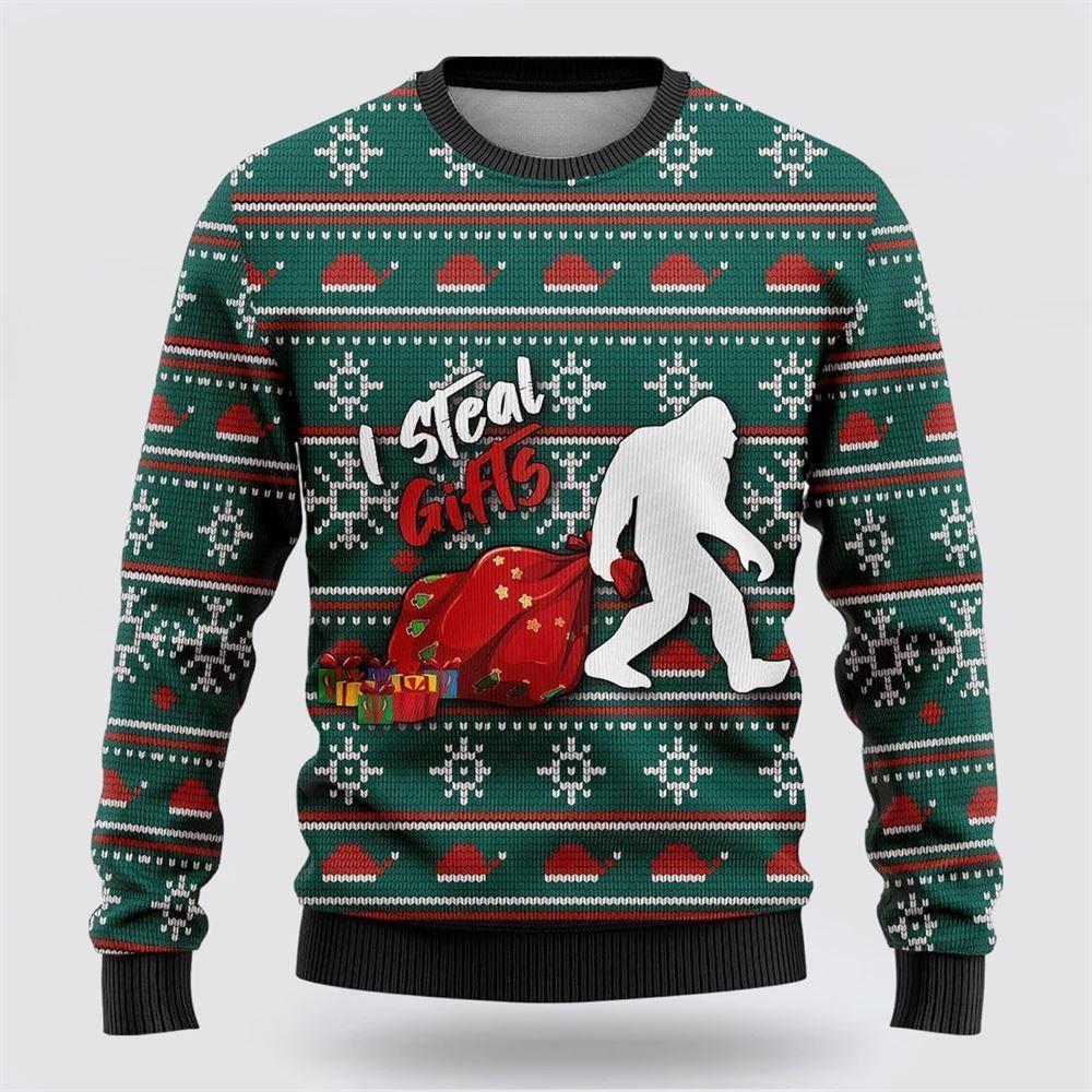 Bigfoot I Steal Gifls Ugly Christmas Sweater – Best Gift For Christmas Bigfoot I Steal Gifls Ugly Christmas Sweater – Best Gift For Christmas