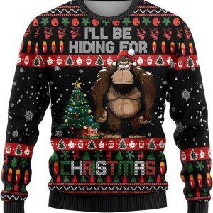 Bigfoot I’ll Be Hiding For Christmas Ugly&hellip;