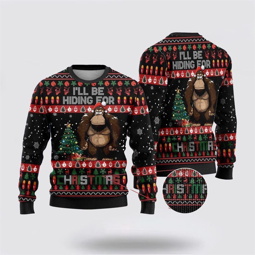Bigfoot I’ll Be Hiding For Christmas Ugly Christmas Sweater – Best Gift For Christmas Bigfoot I’ll Be Hiding For Christmas Ugly Christmas Sweater – Best Gift For Christmas