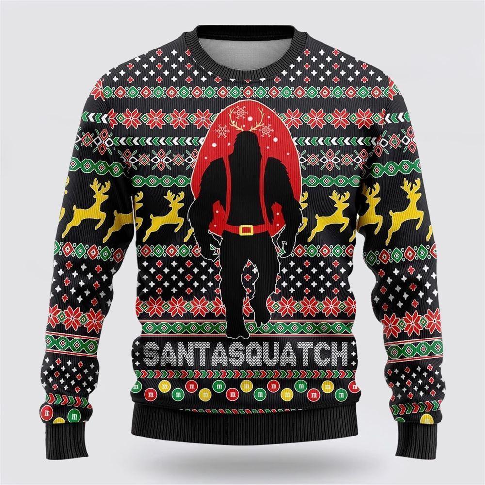Bigfoot Santa Squatch Ugly Christmas Sweater – Best Gift For Christmas