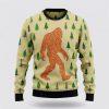 Bigfoot Squatchin’ Through The Snow Ugly Sweater – Gifts For Bigfoot Lovers