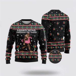Bigfoot Snow Flamingo Ugly Chistmas Sweater –&hellip;