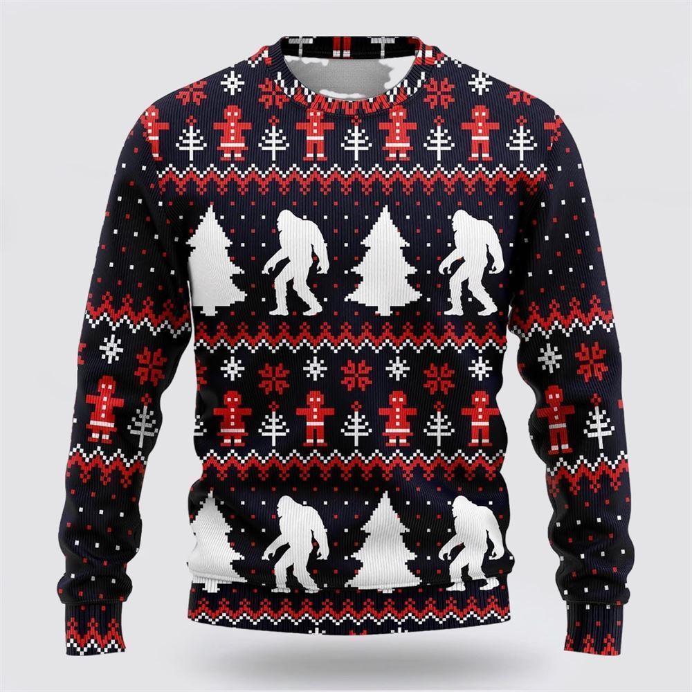 Bigfoot Sweet Ginger Cookies Ugly Christmas Sweater – Best Gift For Christmas