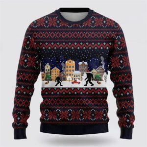 Bigfoot Winter City Ugly Christmas Sweater –&hellip;