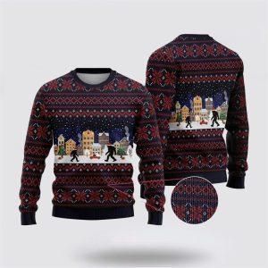 Bigfoot Winter City Ugly Christmas Sweater –&hellip;
