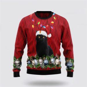 Black Cat Christmas Beauty Ugly Christmas Sweater&hellip;