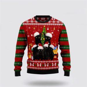 Black Cat Family Christmas Ugly Christmas Sweater&hellip;