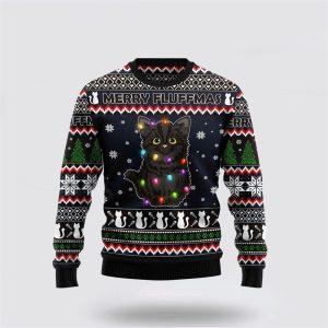 Black Cat Fluffmas Ugly Christmas Sweater –&hellip;