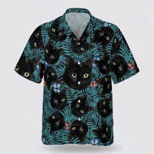 Black Cat In The Green Tropic Pattern&hellip;